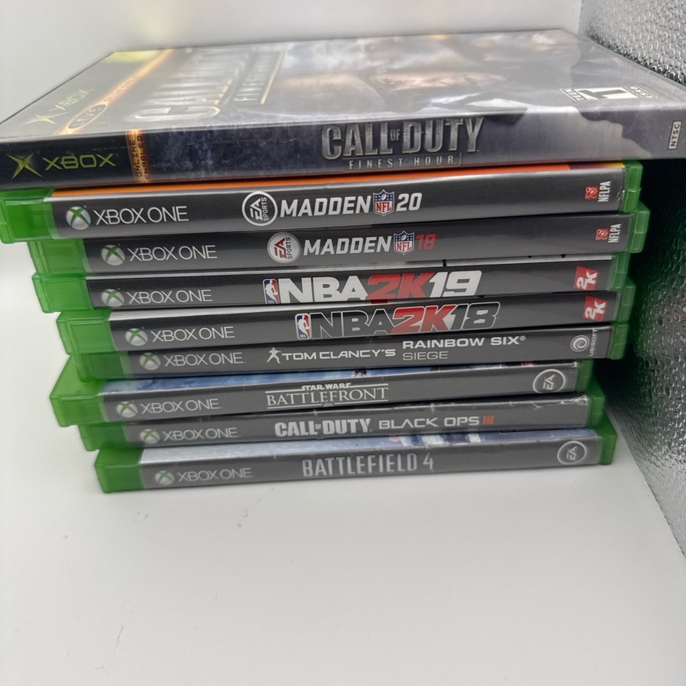 Xbox One Game Lot 9 Madden NBA 2K COD Black Ops Battlefield Siege